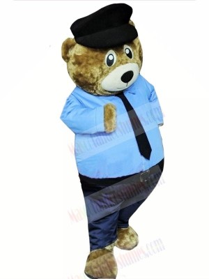 Police Bear Mascot Costumes Cartoon	