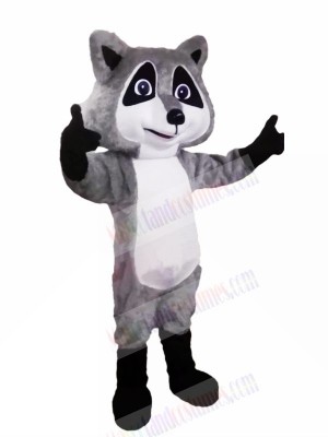 Cute Grey Raccoon Mascot Costumes Cartoon