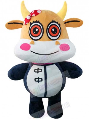 Cow mascot costume