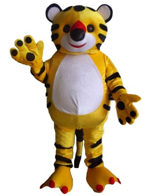 Cute Yellow Tiger Mascot Costumes Animal 
