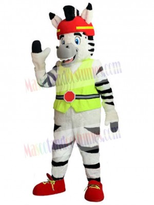 Zebra mascot costume