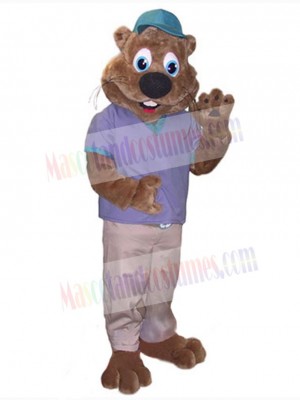 Beaver mascot costume