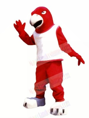 Red Falcon with White Vest Mascot Costumes