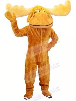 Friendly Brown Moose Mascot Costumes Cheap