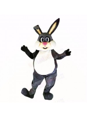 Gray Friendly Lightweight Bunny Mascot Costumes Cartoon