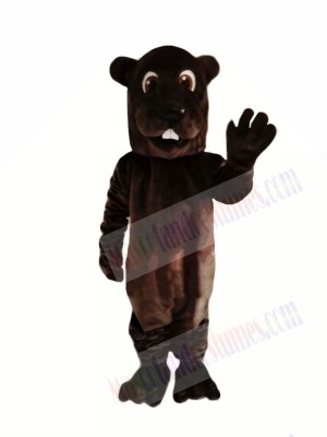 Brown Adult Beaver Mascot Costumes Animal