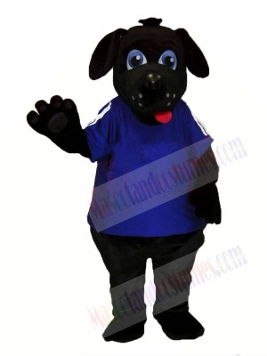 Black Dog with Big Eyes Mascot Costumes Animal