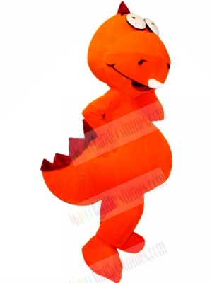 Funny Orange Dragon Mascot Costumes Cartoon