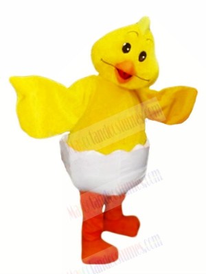 Smiling Yellow Egg Chicken Mascot Costumes Animal