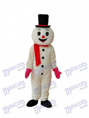 Foam Snowman Mascot Adult Costume