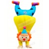 Funny Upside-down Handstand Clown Buffon Inflatable Mascot Costumes Cartoon