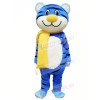Blue Tiger Mascot Costume Free Shipping 