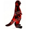 Red and Black Sally Salamander Mascot Costume	