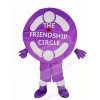 Realistic New Friendly Purple Friendship Circle Mascot Costume Cartoon