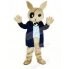 Cool Rabbit Butler Mascot Costume 