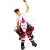 Inflatable Carry Me Christmas Santa Claus Mascot Costumes Cartoon 