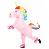 InflInflatable Rainbow Unicorn Horse Blow Up Costume Halloween For Adults