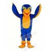 Royal Blue and Orange Falcon Mascot Costume Animal