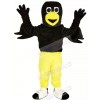 Black Bird Raven with Yellow Pants Mascot Costume Animal