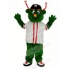 Astros Aliens with White T-shirt Mascot Costume