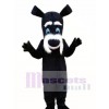 Black Dog Mascot Costume Cartoon