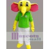 Yellow Elephant Mascot Costume Cartoon