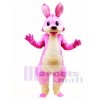 Pink Cartoon Kangaroo Mascot Costume