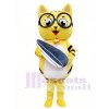Yellow Cat Mascot Adult Costume