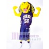 Sports Yellow Cobra Snake Mascot Costume