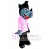 Cartoon Wolf Mascot Costume