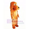 Loyal and Tame Brown Dog Mascot Costume