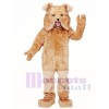 Adult Super Tan Bulldog Mascot Costume