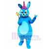 Blue Easter Bunny Rabbit Mascot Costume