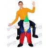 Back Shoulder Garden Gnome Carry Me Mascot Ride Costume Stag Fancy Dress Christmas Funny Outfit