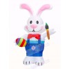 6 ft Easter Inflatable Bunny Holding Paintbrush with LED Lights Outdoor Indoor Holiday Decoration Yard Lawn Home Outside Art Decor