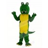 Green Crocodile With Big Mouth Mascot Costume Animal