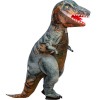 Gray T-Rex Tyrannosaurus Dinosaur Inflatable Costume Fancy Dress up Costume for Adult 