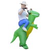 T-Rex Dinosaur Carry me Ride On Inflatable Costume Halloween Christmas For Adult