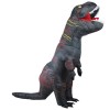 Gray Tyrannosaurus T-Rex Dinosaur Inflatable Costume Halloween Xmas for Adult/Kid