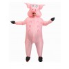 Pink Pig Inflatable Halloween Christmas Holiday Blow Up Costumes for Adults
