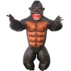 Gorilla Inflatable Costume Monkey Orangutan Gibbon Chimp Costume for Adult