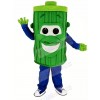 Green Garbage Trash Can Mascot Costume