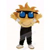 Yellow Sunshine with Sunglasses Mascot Costume