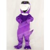 Cute Purple Dinosaur Mascot Costume School