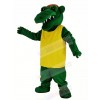 Tuff Gator with Yellow T-shirt Mascot Costume Animal