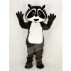 Dark Grey Robbie Raccoon Mascot Costume College