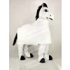 White 2 Person Horse Mascot Costume Cartoon