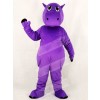 Cute Purple Hippo Mascot Costume School