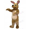 Cute Tan Kangaroo Mascot Costume