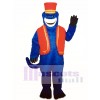 Blue Monkey with Vest & Hat Mascot Costume